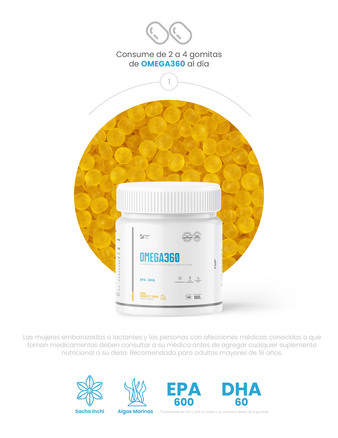 Gomitas de OMEGA360